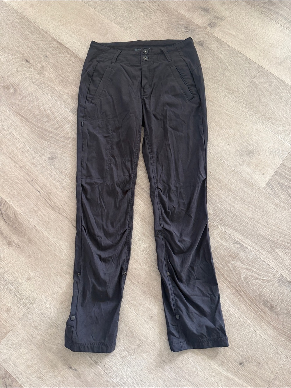 Prana Women's Pants black stretch Outdoor activewear. US 4 reg